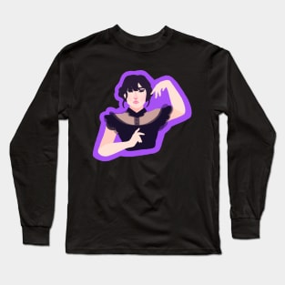 Wednesday Addams at the Rave’N Long Sleeve T-Shirt